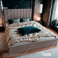 Мягкая кровать №54635 140х200 Alure Taupe