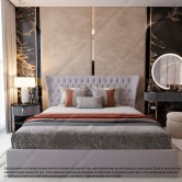 Купити М'яке ліжко №54668 160х200 Alure Dusty - Kairos в Миколаєві