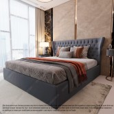 Купить Мягкая кровать №54660 140х200 Alure Graphite - Kairos в Хмельницке
