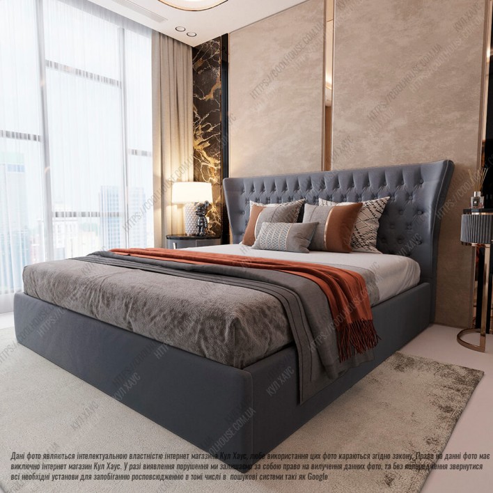 Купити М'яке ліжко №54669 160х200 Alure Graphite - Kairos в Херсоні
