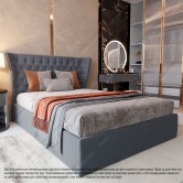 Купити М'яке ліжко №54678 180х200 Alure Graphite - Kairos в Харкові