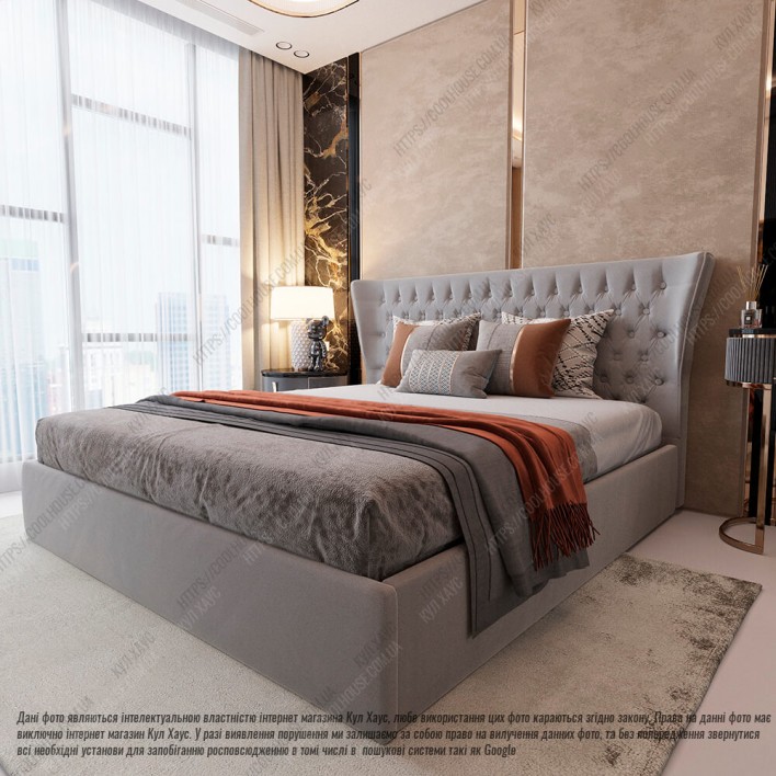 Купить Мягкая кровать №54671 160х200 Alure Taupe - Kairos в Днепре