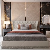 Купить Мягкая кровать №54663 140х200 Багира 5 - Kairos в Херсоне