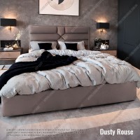 Мягкая кровать №54686 140х200 Alure Dusty