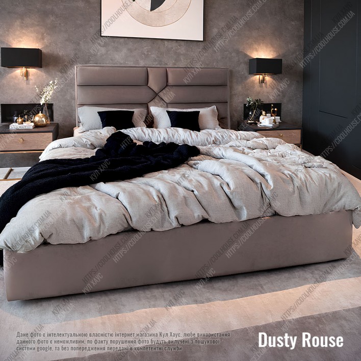Купити М'яке ліжко №54686 140х200 Alure Dusty - Kairos в Дніпрі