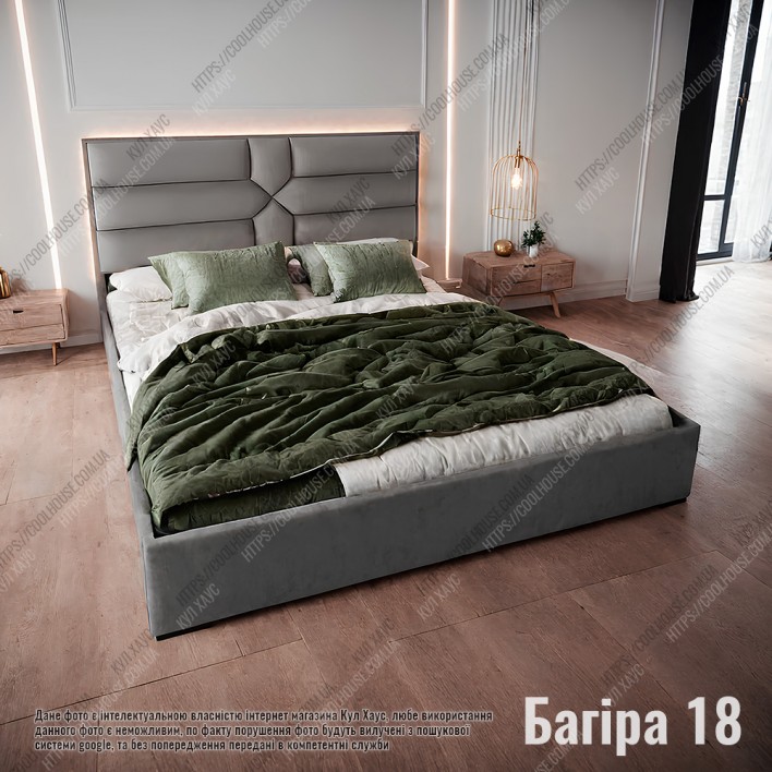 Купити М'яке ліжко №54692 140х200 Багіра 18 - Kairos в Харкові