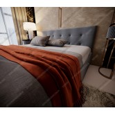 Купити М'яке ліжко №54720 140х200 Багіра Вулканік - Kairos в Дніпрі