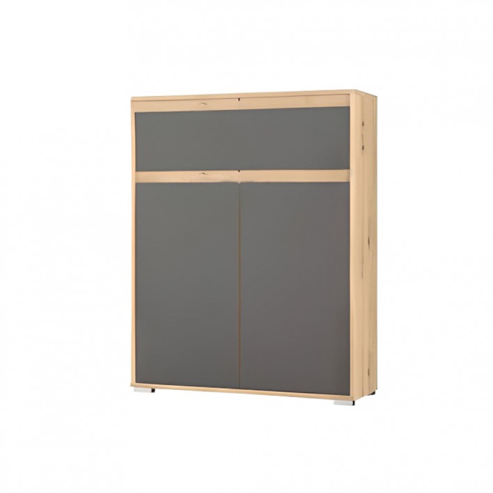 Комод Торино 2Д1Ш (серый) - Мебель Сервис 