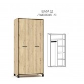 Шкаф Велс 2Д - фабрики Мебель Сервис в Украине от производителя по низкой цене со склада