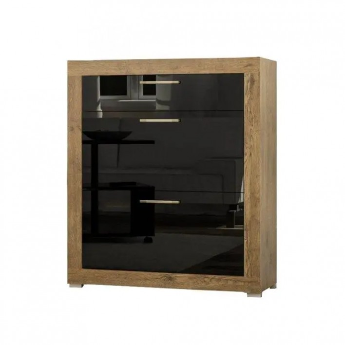 Купить Тумба Парма 900 (черный лак) - Мебель Сервис в Днепре