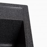 Купити Мийка Solid БРИЗ 460х515 чорний (з отвором під змішувач) штучний камінь - Solid в Хмельницьку