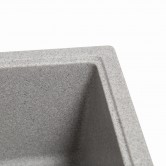 Купить Мойка Solid БРИЗ 460х515 серый (с отверстием под смеситель) искусственный камень  - Solid в Днепре