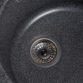 Купити Мийка Solid ЕЛЕГАНТ 770х500 чорний (без отвору під змішувач) штучний камінь - Solid в Херсоні
