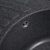 Купити Мийка Solid ЕЛЕГАНТ 770х500 чорний (без отвору під змішувач) штучний камінь - Solid в Дніпрі
