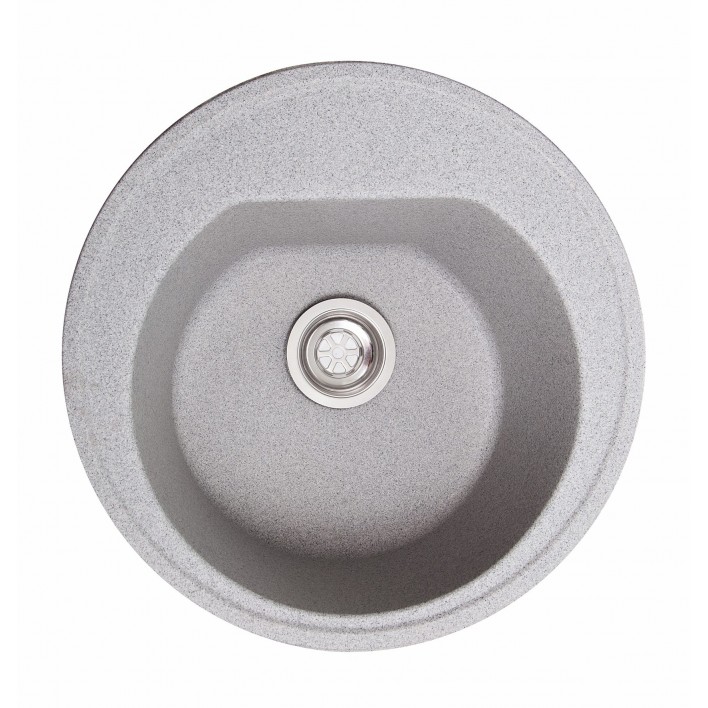 Купить Мойка Solid КЛАССИК D510 серый (с отверстием под смеситель) искусственный камень  - Solid в Житомире