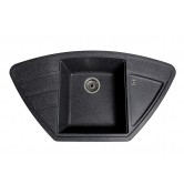 Купити Мийка Solid КРАФТ 980х510 чорний  (без отвору під змішувач) штучний камінь - Solid в Миколаєві