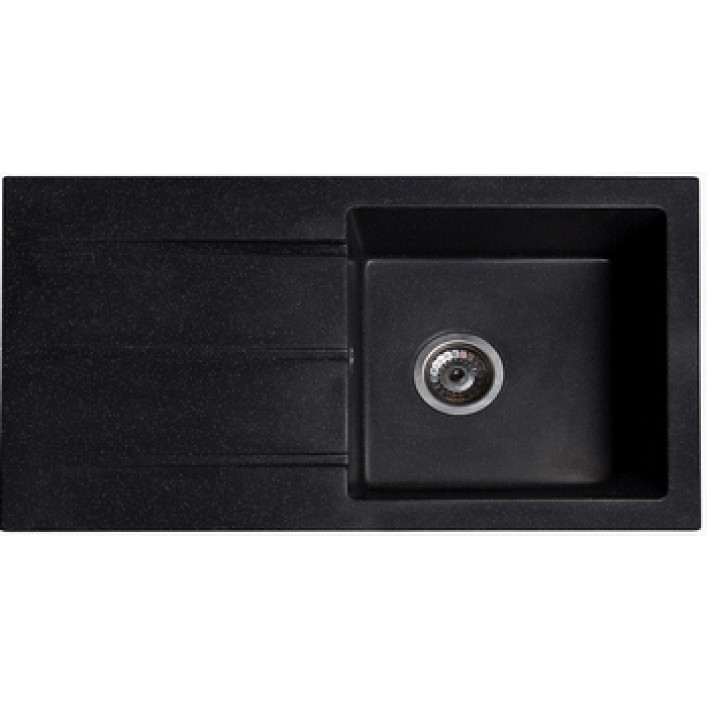 Купить Мойка Solid КВАДРО 780х435 черный (без отверстия под смеситель) искусственный камень  - Solid в Житомире