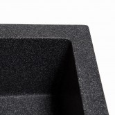 Купити Мийка Solid КВАДРО 780х435 чорний (без отвору під змішувач) штучний камінь - Solid у Вінниці