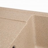 Мийка Solid ОПТІМА 650х510 пісок (без отвору під змішувач) штучний камінь