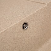 Мойка Solid ОПТИМА 650х510 песок (без отверстия под смеситель) искусственный камень 