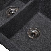 Купити Мийка Solid ПРАКТИК 780х510 чорний (без отвору під змішувач) штучний камінь - Solid в Херсоні