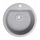 Купить Мойка Solid РАУНД D510 серый (с отверстием под смеситель) искусственный камень  - Solid в Житомире