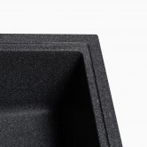 Купить Мойка Solid ТОТАЛ 860х510 черный (без отверстия под смеситель) искусственный камень  - Solid в Виннице
