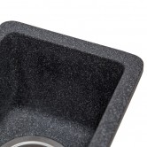 Купити Мийка Solid Вега Плюс 200х420 чорний (під стільницю) штучний камінь - Solid в Житомирі