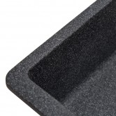 Купити Мийка Solid Вега Плюс 200х420 чорний (під стільницю) штучний камінь - Solid в Житомирі