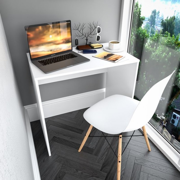 Купити Стіл письмовий SТ-0023 білий для офісу та дому - Moreli 