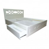 Кровать Лиана 140х200 Белый супермат (с 4 ящиками) - фабрики Неман в Украине