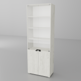 Книжный шкаф Симпл ШКС-700 (Дуб Крафт Белый) - Неман 