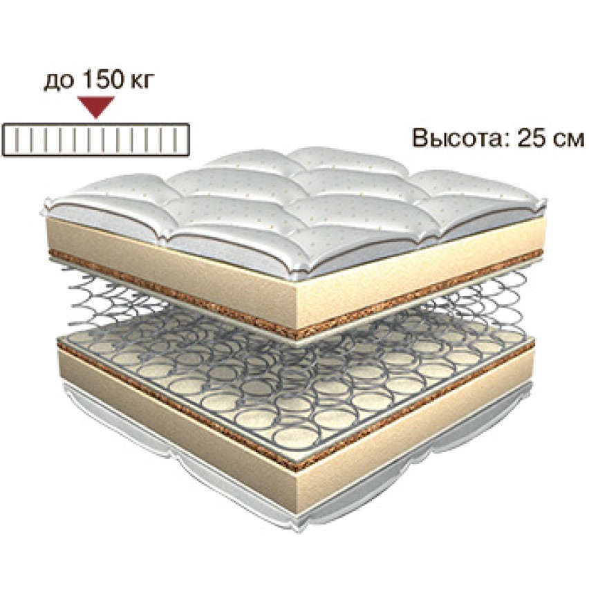 Матрас Акцент Бонель - 120х200 - Новый Восток 