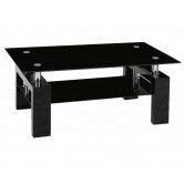 Купити Журнальний стіл Lisa II (чорний і білий лак) - Signal в Житомирі