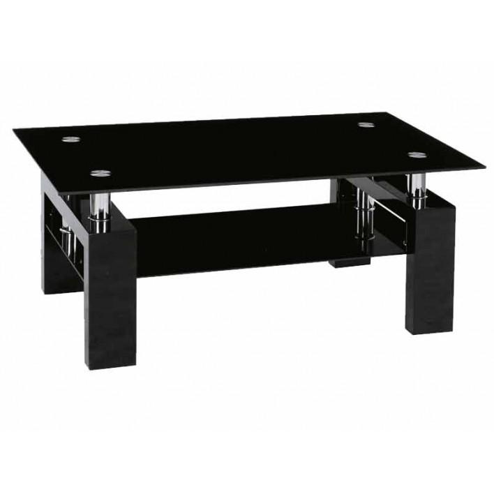 Купити Журнальний стіл Lisa II (чорний і білий лак) - Signal в Херсоні