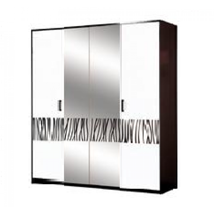 Бася Новая Шкаф 4Д с зеркалом