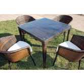 Купити 4 Крісла (Стільці) та стіл зі штучного ротангу B013+B002 -  в Миколаєві