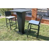 2 Барні Крісла та стіл зі штучного ротанга B033