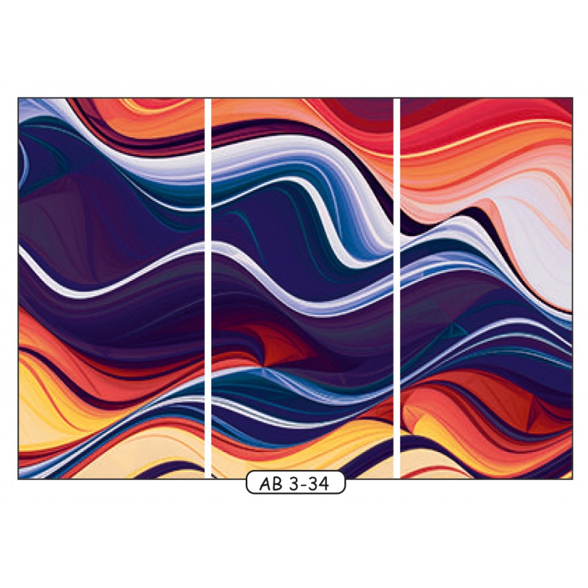 Купить Фотопечать на 3 двери рис.AB-3-34 - Абстракция - Феникс  в Николаеве