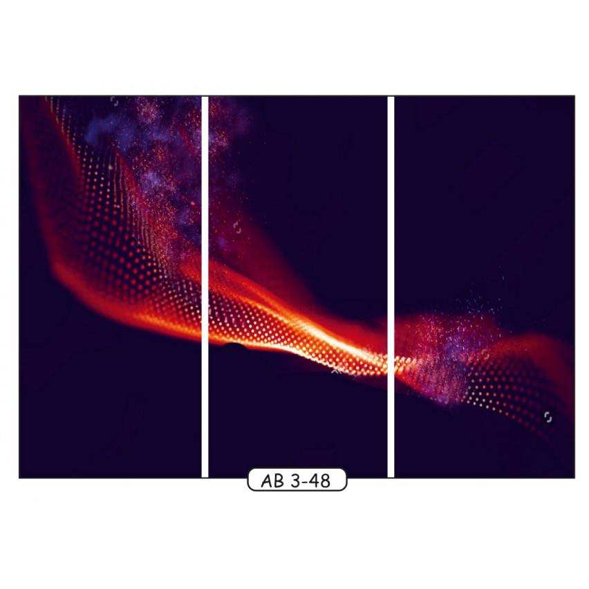 Фотодрук на 3 двері рис.AB-3-48 - Абстракція