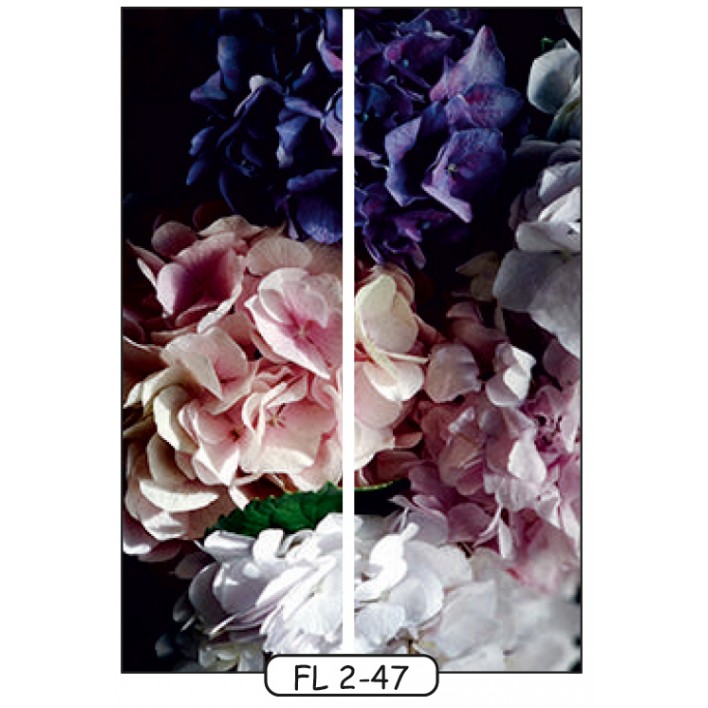 Фотопечать на 2 двери рис.FL-2-47 - Цветы