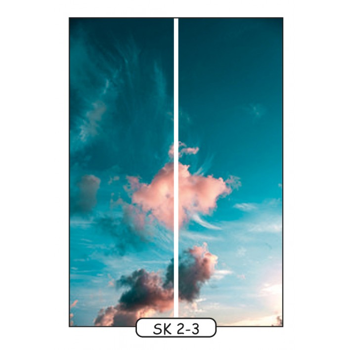 Фотодрук на 2 двері рис.SK-2-3 - Небо