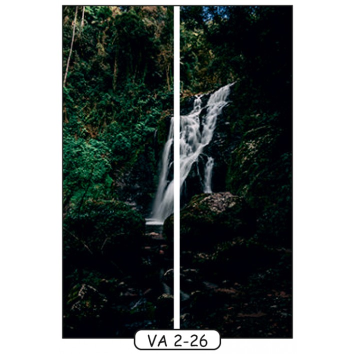 Фотопечать на 2 двери рис.VA-2-26 - Водопады - Феникс 