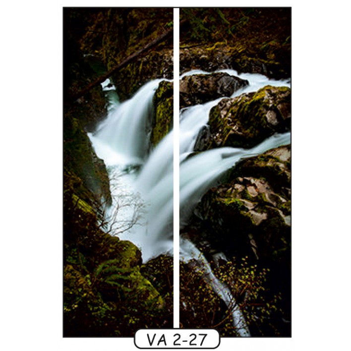 Фотопечать на 2 двери рис.VA-2-27 - Водопады