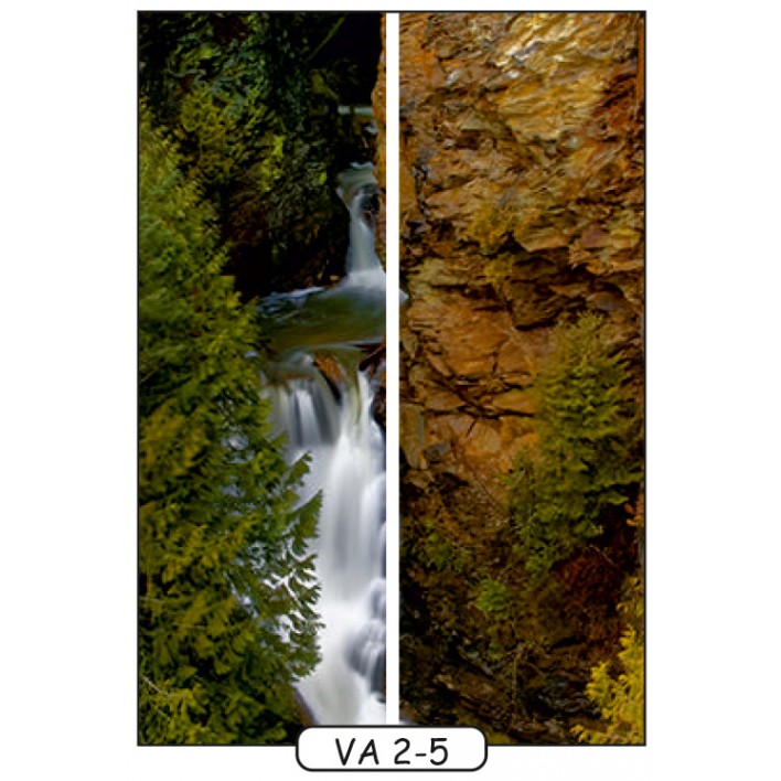 Фотопечать на 2 двери рис.VA-2-5 - Водопады - Феникс 