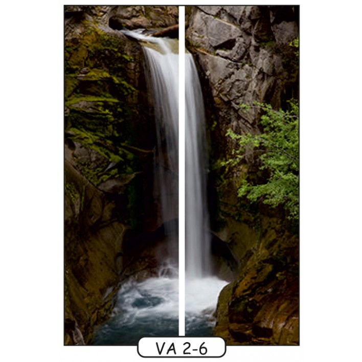  Фотопечать на 2 двери рис.VA-2-6 - Водопады - Феникс 