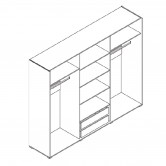 Шкаф Алекса 6Д  - Світ меблів 