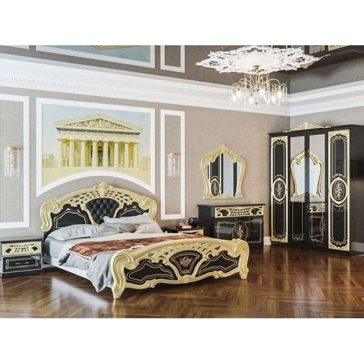 Купить Спальня Кармен Новая Люкс 6Д (черный) - Світ меблів в Житомире