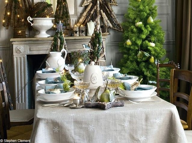 10 красивых идей украшения рождественского стола